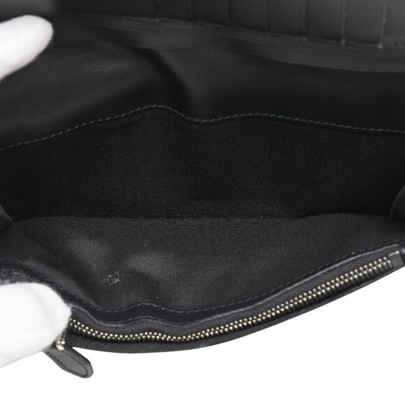 Salvatore Ferragamo Double Gancini Long Wallet Black Leather - Picture 4 of 8